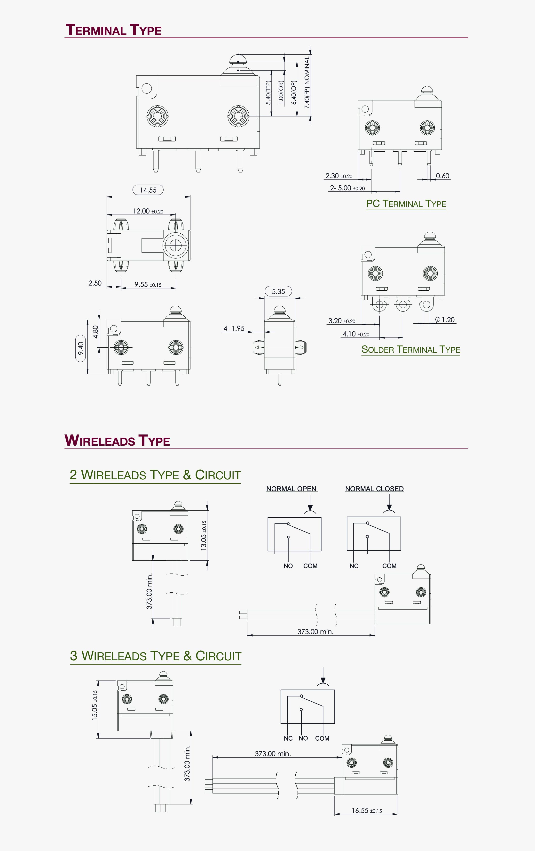 Pushbutton Switches Sealed Series